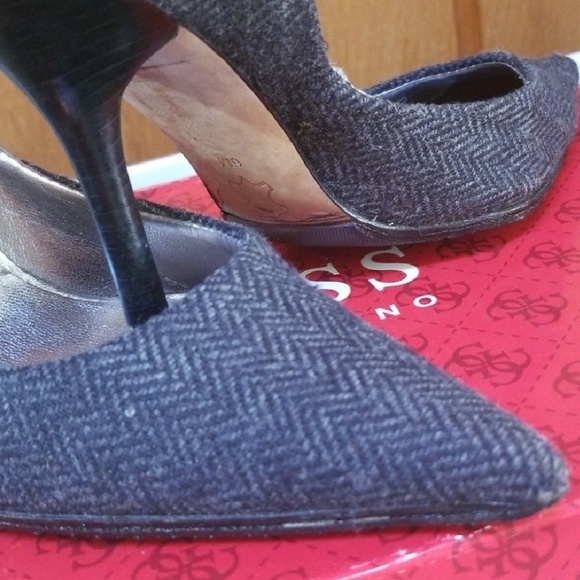 GUESS Carrie2 grey tweed pumps - Picture 2 of 5